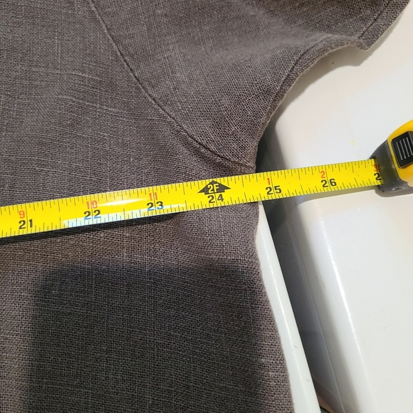 Yoon-A-Verse Mindful Wear Hemp Linen Shirt Jacket Shacket Size 3 Large Lagenlook - Picture 10 of 14